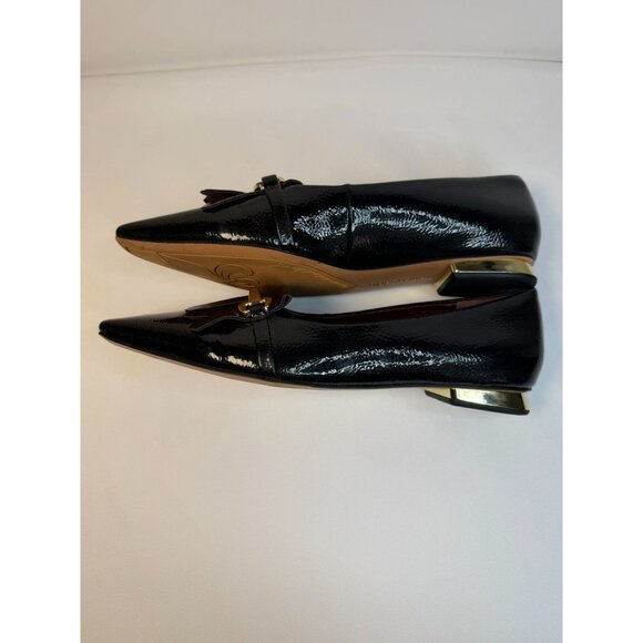 Franco Sarto Rina Womens SIze 7.5M Black Patent Leather Slip-on Loafer Dressy - Picture 6 of 13